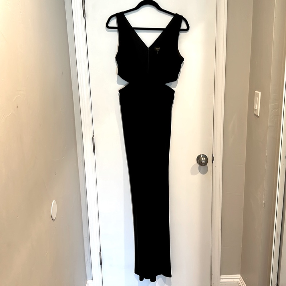 Black jumpsuit with cutouts